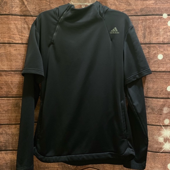 adidas Other - Men's Adidas hoodie.  Unique sleeve design.  Med.